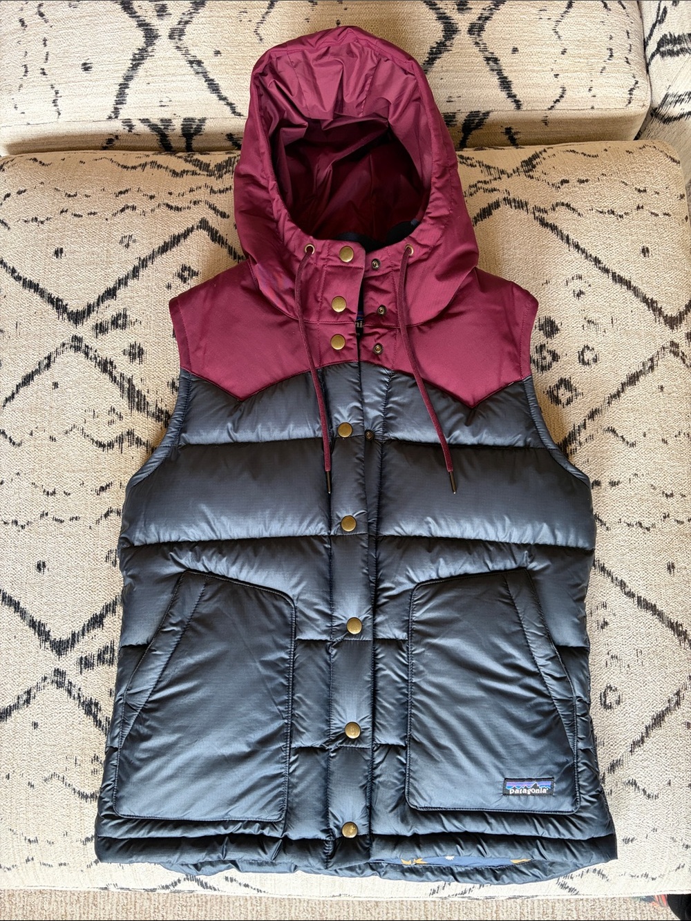 Patagonia women's down puffer Bivy vest, size small